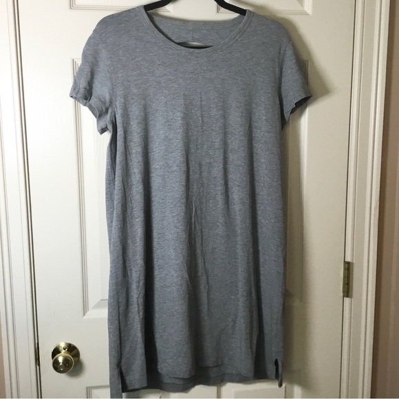 Lululemon Day Tripper Heathered Gray Open Back Casual Dress - 6 - Picture 6 of 9